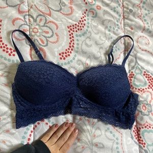 Navy blue bra